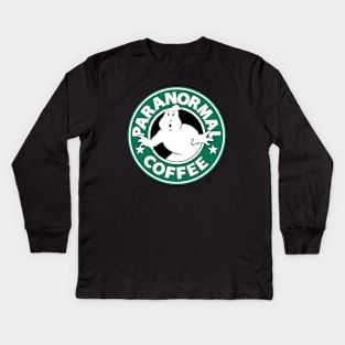 GHOSTBUSTERS COFFEE Kids Long Sleeve T-Shirt